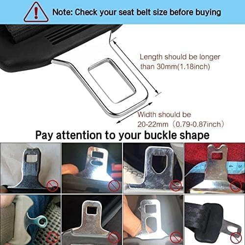 2PCS Original Seat Buckle Belt Extenders Button,sButton Buckle Up to Work Comfortable 4.5inch