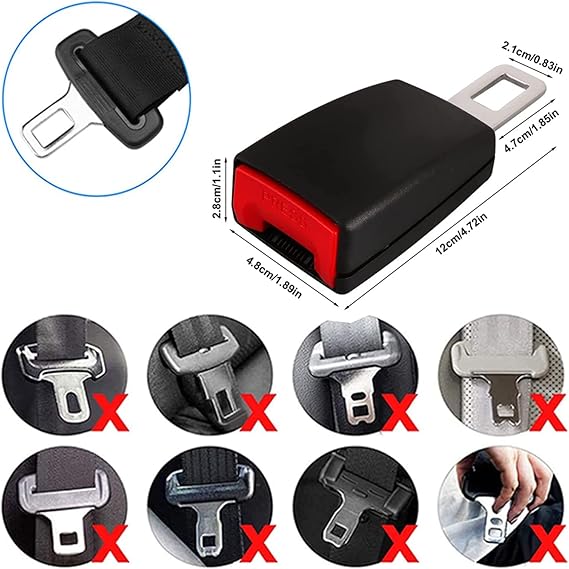 2PCS Original Seat Buckle Belt Extenders Button,sButton Buckle Up to Work Comfortable 4.5inch